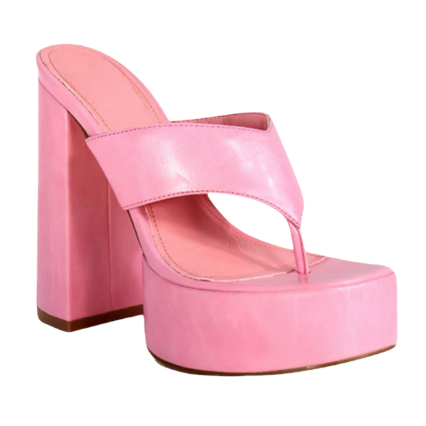 Pink Thong Heel