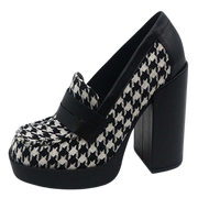 Houndstooth School Girl Loafers