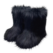 Black Fly Furry Boots